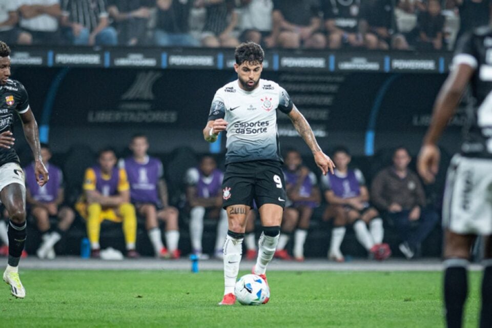 Yuri Alberto em jogo do Corinthians na Libertadores