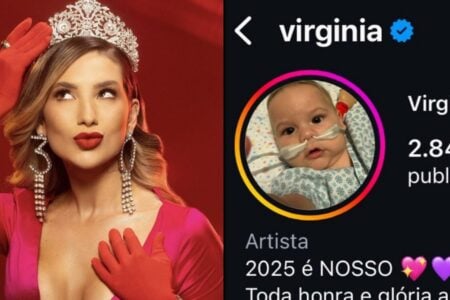 Virginia é criticada após divulgar fotos do filho na UTI; influencer usou imagem do bebê no perfil José Leonardo com bronquiolite