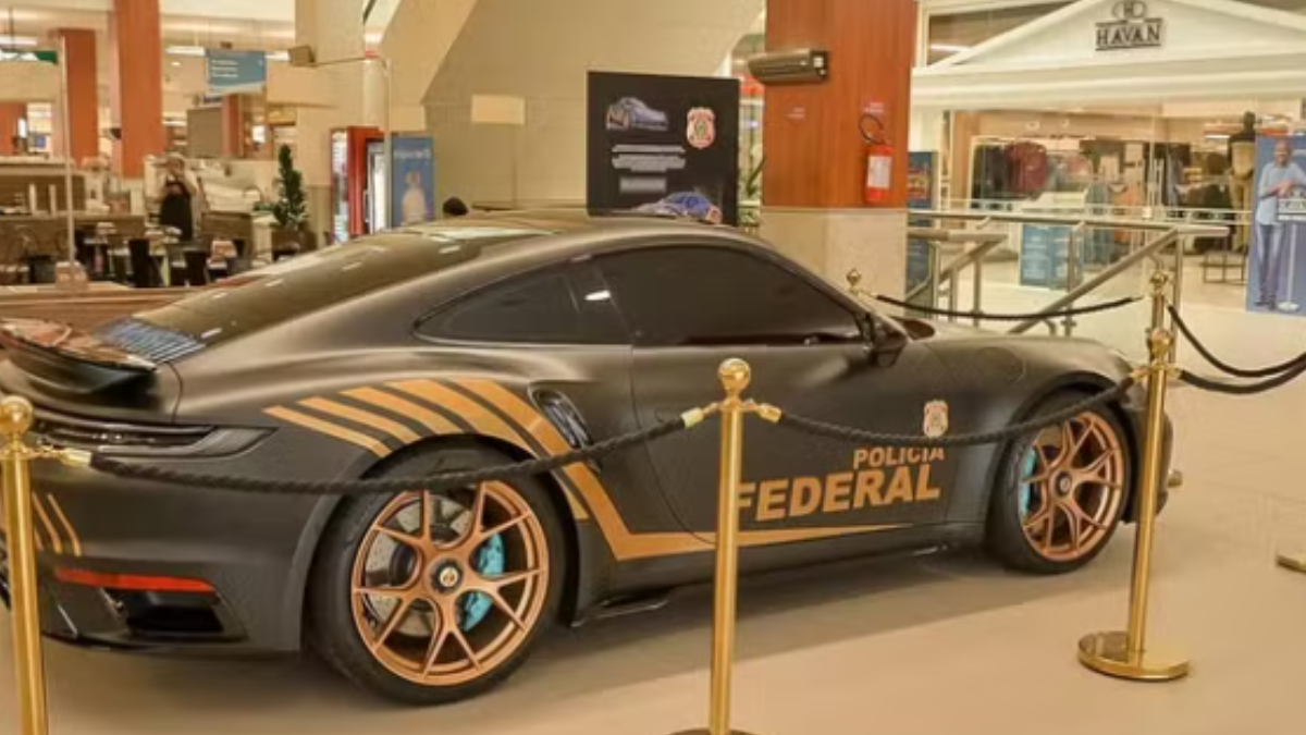 Porsche que virou viatura da PF em Santa Catarina (Foto: Divulgação)