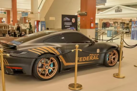 Porsche que virou viatura da PF em Santa Catarina (Foto: Divulgação)