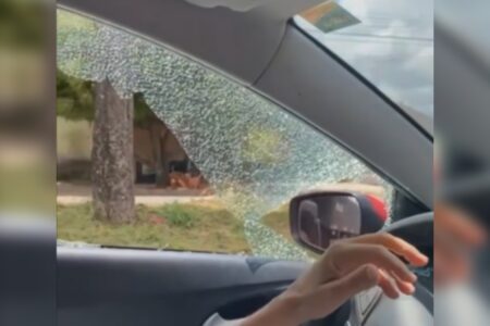 Vidro de carro quebrado: Comurg diz o que fazer (Foto: Reprodução)