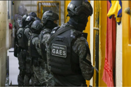 Operação Mute ocorreu nos presídios do país todo (Foto: Divulgação/Senappen)