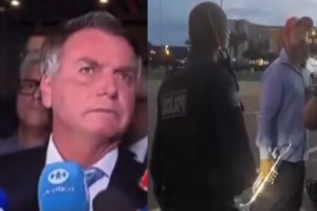 Trompetista toca 'Marcha Fúnebre' e interrompe fala de Bolsonaro após julgamento; vídeo Músico tocou instrumento enquanto ex-presidente