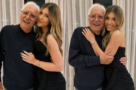 Filha de Carlos Alberto de Nóbrega é atacada na web ao ser confundida com namorada do pai Maria Fernanda Nóbrega