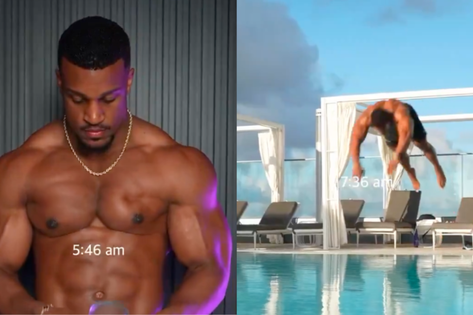 Influenciador fitness vira meme após compartilhar rotina matinal