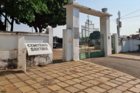 Cemitério Santana foi o lugar escolhido pelo foragido para fugir da PM (Foto: Divulgação)