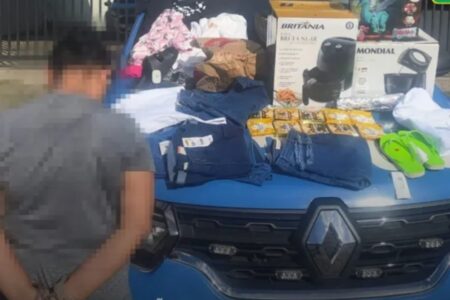 Mulher é presa por furtar air fryer, roupas e chocolate em shopping de Aparecida