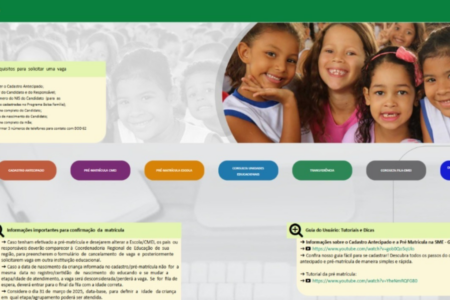 Imagem do portal E-matrículas