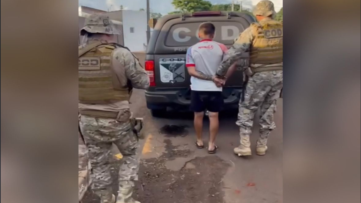 Homem procurado pela Justiça da Argentina é preso em Jataí (Foto: Reprodução)