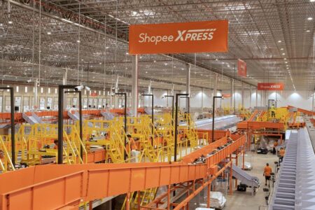Centro de distribuição da Shopee (Foto: Divulgação)