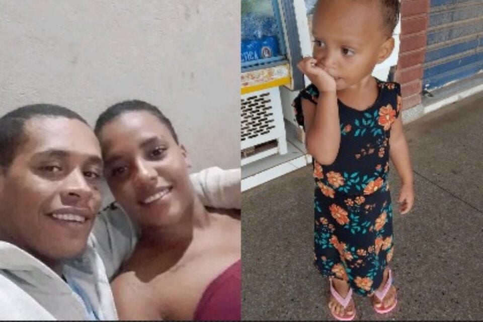 A imagem mostra as fotos da família desaparecida