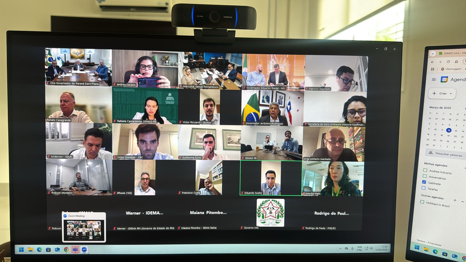 Reunião do consórcio Brasil Verde (Foto: Reprodução)