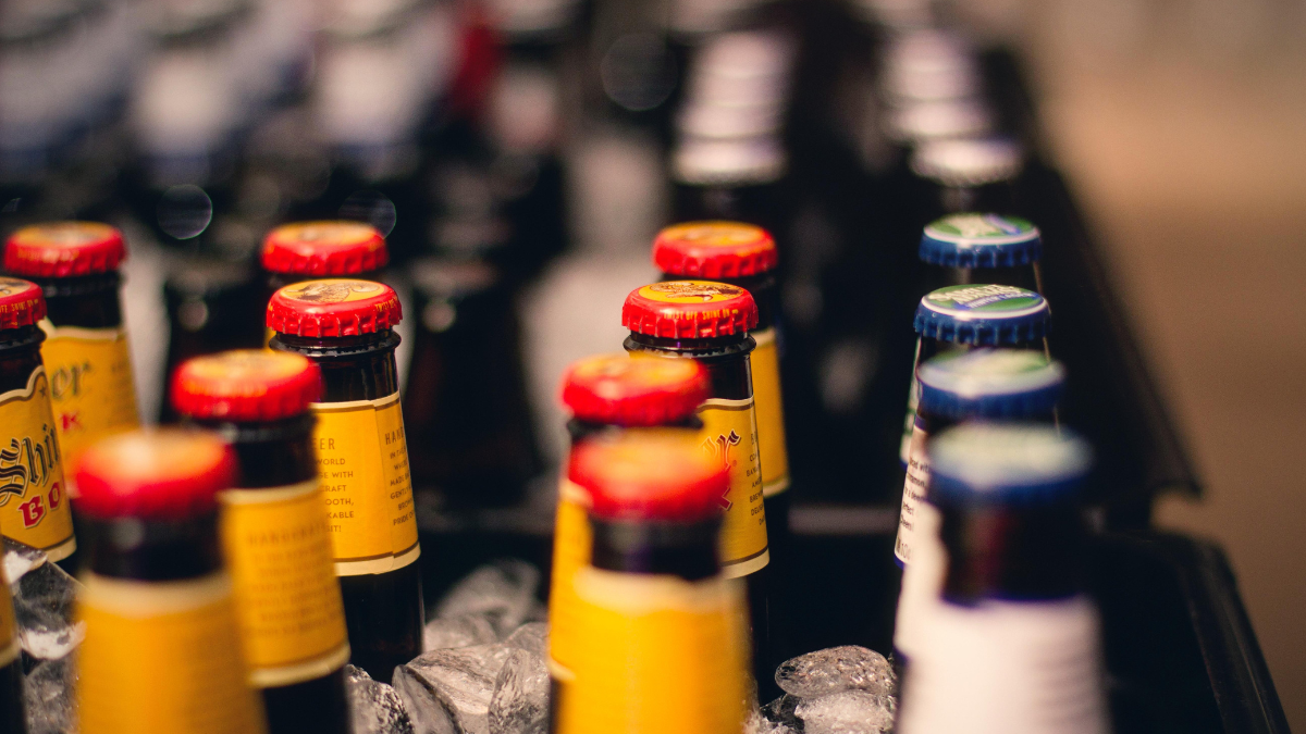 Imagem de garrafas de cerveja