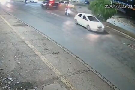 Martinho Douglas, que morreu no local Vídeo mostra acidente que vitimou motociclista na Perimetral Norte em Goiânia