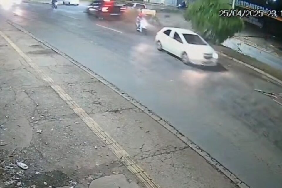 Martinho Douglas, que morreu no local Vídeo mostra acidente que vitimou motociclista na Perimetral Norte em Goiânia