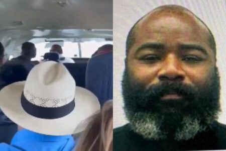 Passageiros em avião sequestrado por homem em Belize - Reprodução/@tparon no X