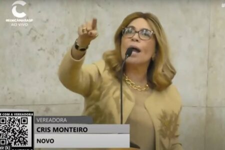 Mulher branca, bonita e rica incomoda vocês, diz vereadora do Novo; vídeo Frase de Cris Monteiro foi considerada racista