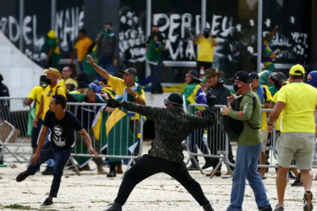 Golpistas de 8 de janeiro de 2023 (Foto: Agência Brasil)