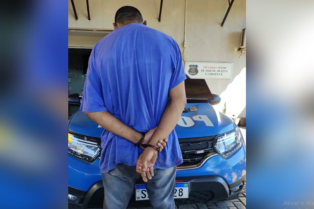 Homem preso por furto em academia (Foto: Reprodução)