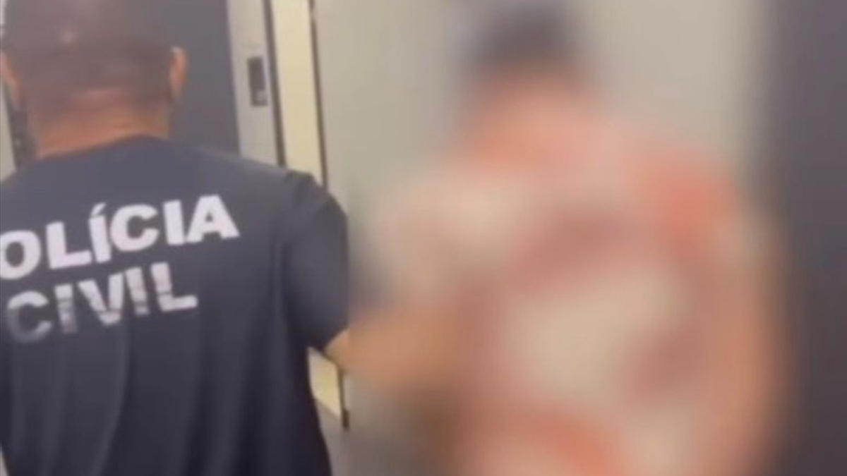 Homem preso suspeito de abusar de funcionária (Foto: Reprodução)