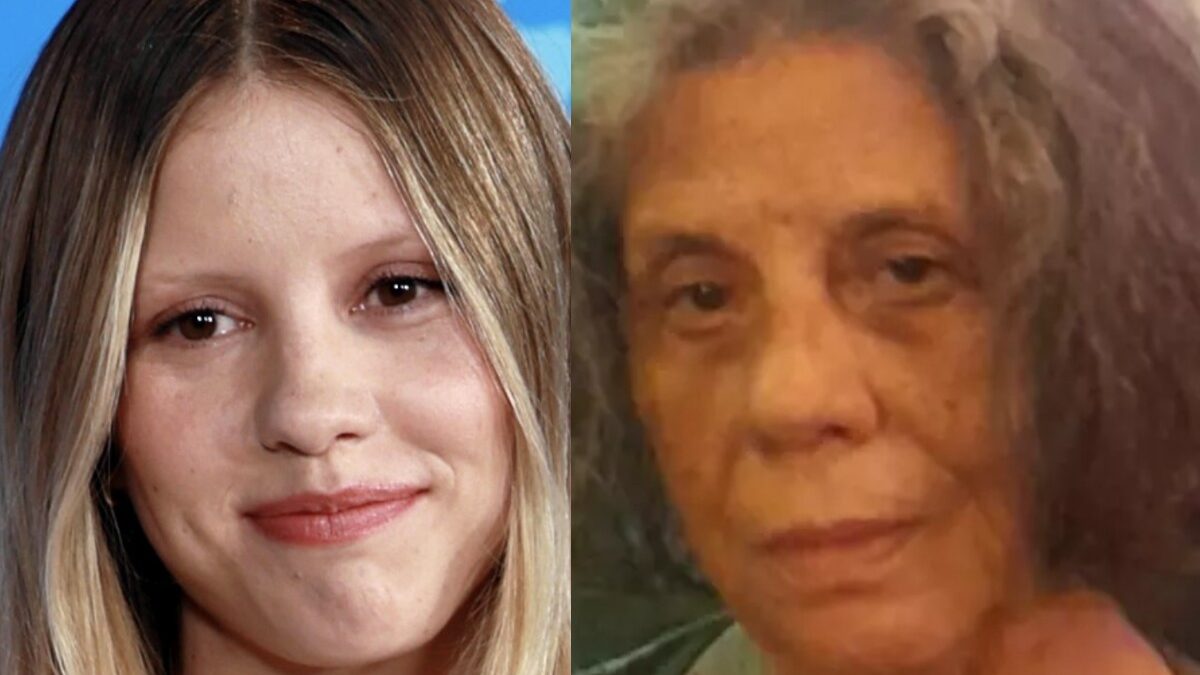Mia Goth e a avó, Maria Gladys (Foto: Reprodução)