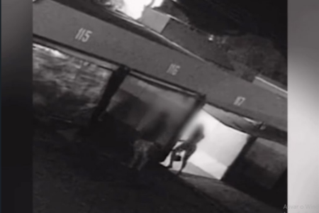 Câmeras de segurança flagraram casal roubando dentro de motel (Foto: Reprodução)