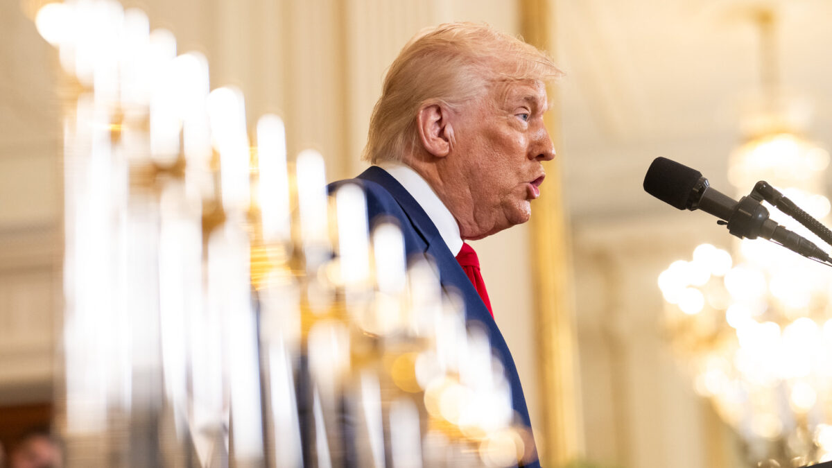 Presidente Donald Trump: guerra comercial com a China (Foto: Casa Branca)