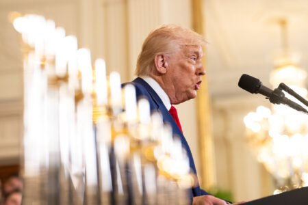 Presidente Donald Trump: guerra comercial com a China (Foto: Casa Branca)