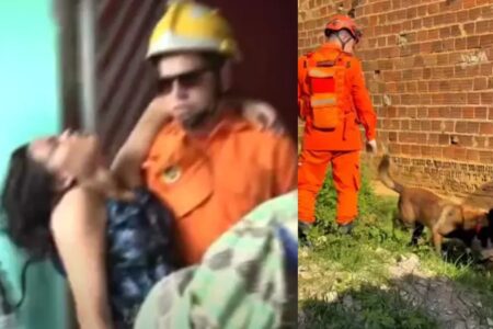 Mãe de Ana Beatriz desmaia ao saber que corpo foi achado (Foto: Reprodução)