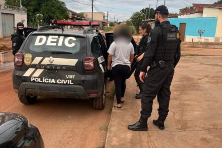 Suspeita de envolvimento em golpes virtuais é presa (Foto: Divulgação)