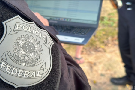 O computador apreendido continha imagens de abuso infantil (Foto: Polícia Federal)