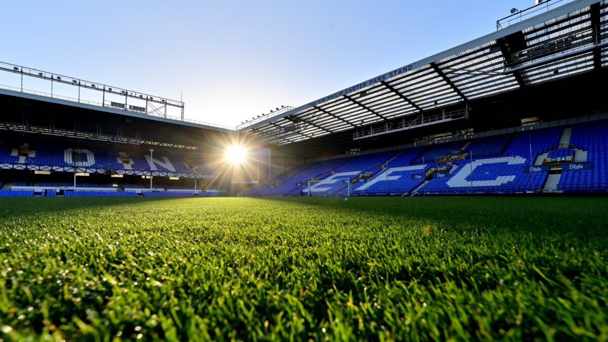 Estádio Goodison Park, em Liverpool, na Inglaterra