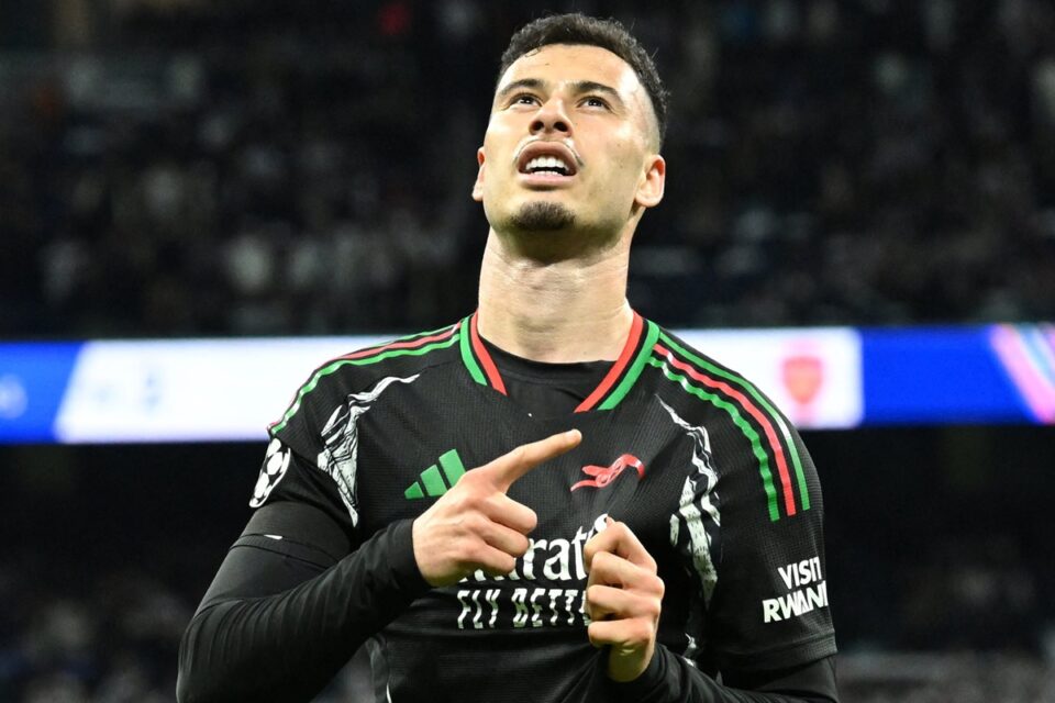 Gabriel Martinelli marcou o gol da vitória do Arsenal na Champions League
