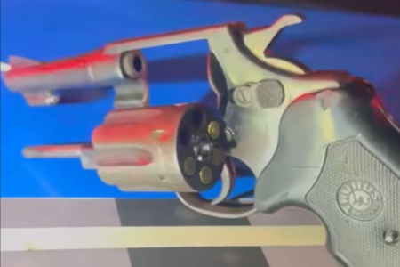 Arma apreendida pela polícia