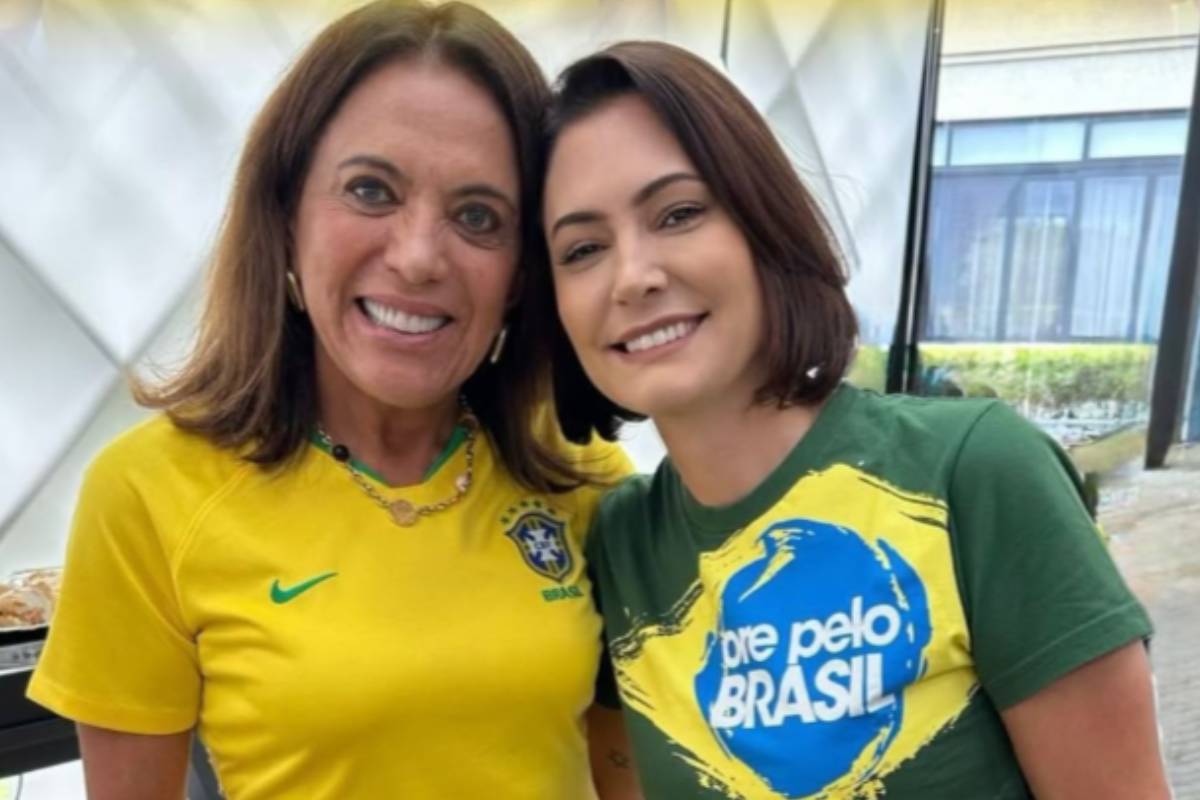 Gracinha Caiado e Michelle Bolsonaro (Foto: Reprodução)