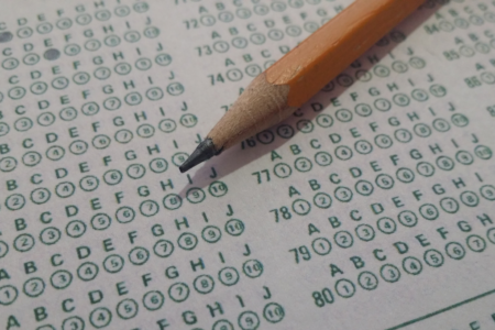 Imagem do gabarito de uma prova