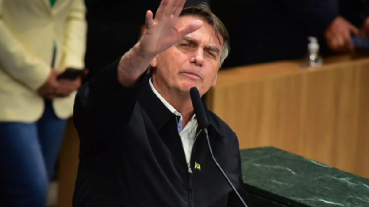 Ex-presidente Jair Bolsonaro: ato pela anistia (Foto: Jucimar de Sousa)