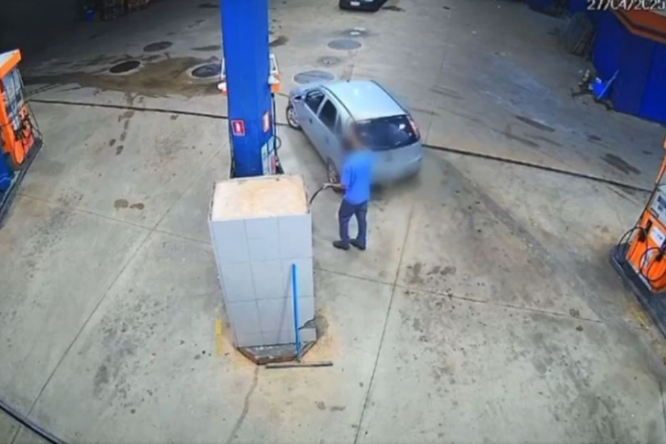 Motorista é preso suspeito de fugir de posto de combustível sem pagar em Aparecida