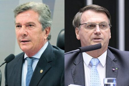 Collor e Bolsonaro (Fotos: agência Senado)