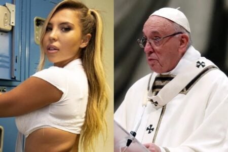 Modelo brasileira da polêmica de like do Papa se pronuncia após morte de Francisco religioso curtiu foto sensual de Natalia Garibotto