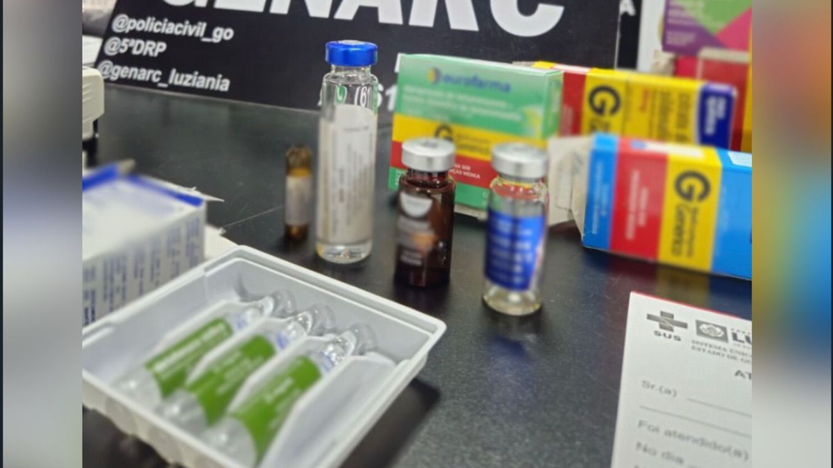 Medicamentos irregulares apreendidos pela Polícia Civil