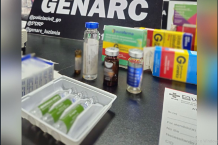 Medicamentos irregulares apreendidos pela Polícia Civil