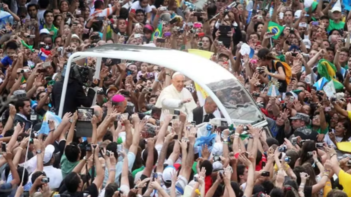 Papa Francisco no Rio de Janeiro (Foto: Reprodução)