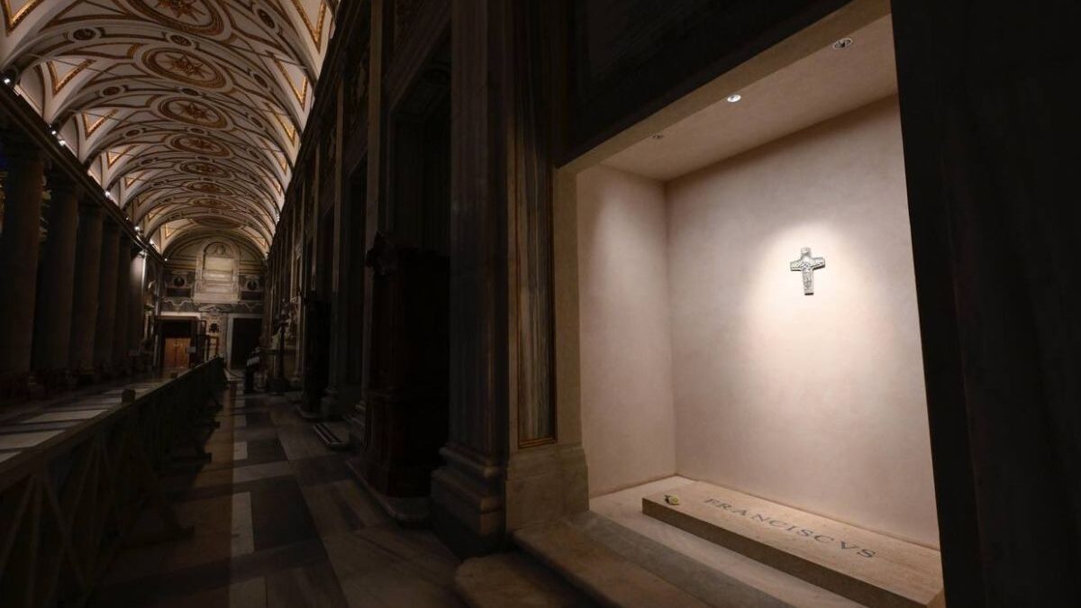 Túmulo do papa Francisco (Foto: Vaticano)