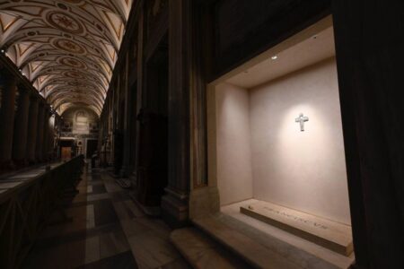 Túmulo do papa Francisco (Foto: Vaticano)