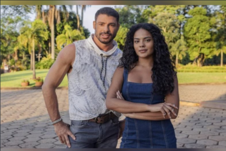 Cauã Reymond e Bella Campos (Foto: TV Globo)