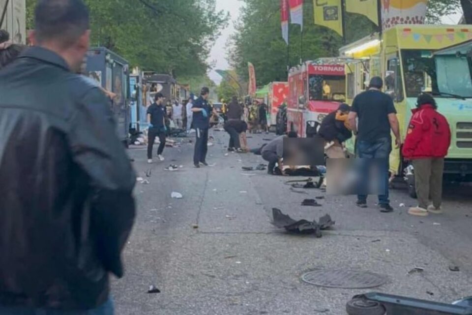 Motorista atropelou multidão no Canadá (Foto: redes sociais)