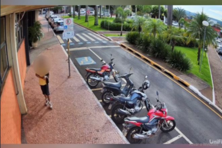 Suspeito de furtar celular na Câmara de Jataí (Foto: Reprodução)