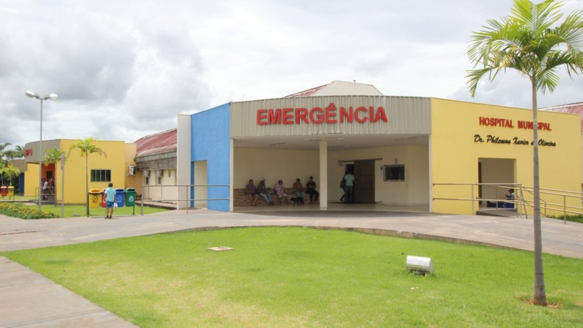 A imagem mostra o hospital municipal