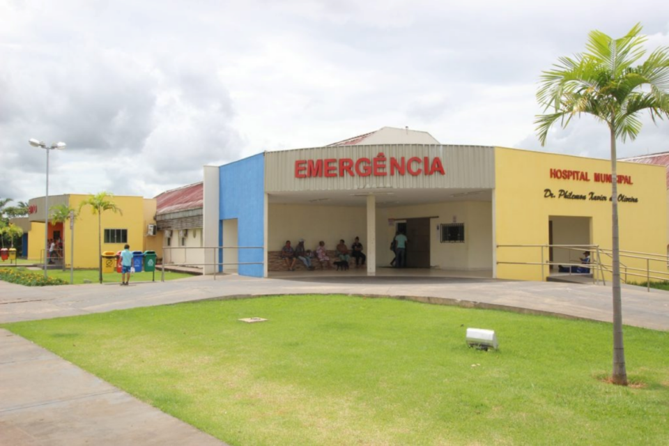 A imagem mostra o hospital municipal